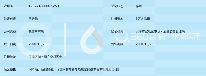 天津市宝坻新兴油脂罐装厂